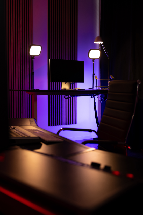 Livestream-Studio im Büro der emvau.film