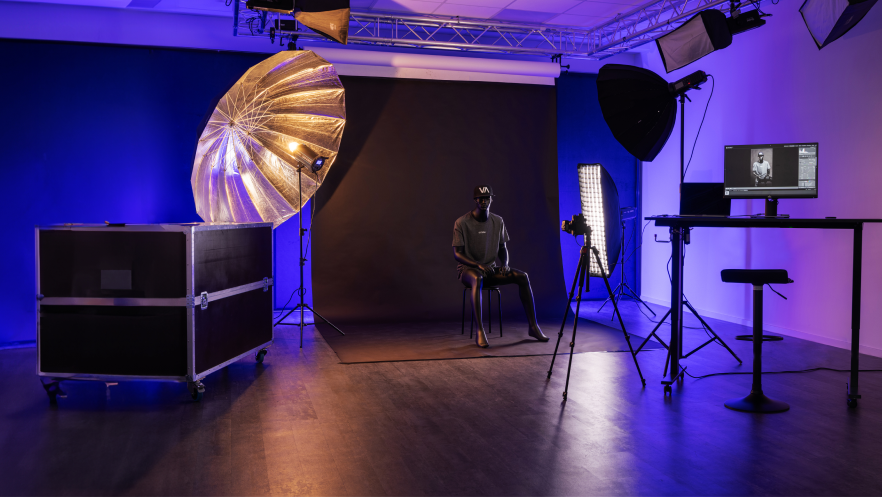 Fotostudio im Büro der emvau.film in Pforzheim